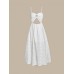 White Hollow Out Cotton Beach Dress