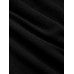 Black V Neck Ruched Beach Dress