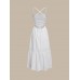 Cotton Backless Halter Beach Dress
