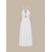 White Crisscross Halter Cutout Beach Dress