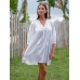 White Linen Cover-up Dress