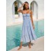 Light Blue Midi Beach Dress