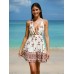 Vintage Floral Tie-Back Beach Dress