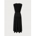 Black V Neck Beach Dress