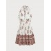 Vintage Floral Tie-Back Beach Dress