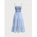 Light Blue Midi Beach Dress