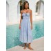 Light Blue Midi Beach Dress
