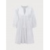 White Linen Cover-up Dress