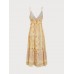 Yellow Sleeveless Tie Beach Dress