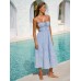 Light Blue Midi Beach Dress