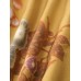 Yellow Print Beach Dresse