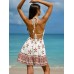 Vintage Floral Tie-Back Beach Dress