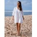 White Linen Cover-up Dress